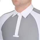 Férfi slim fit verseny polo ing négy gombbal