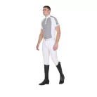 Férfi slim fit verseny polo ing négy gombbal