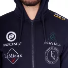 Equestro Férfi pulóver több logóval a kapucniban