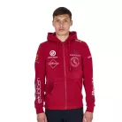 Equestro Férfi pulóver, több logós kapucnival