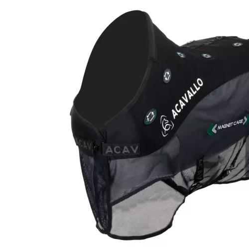 Acavallo Magnet Care Combo terápiás takaró, 135 cm, fekete