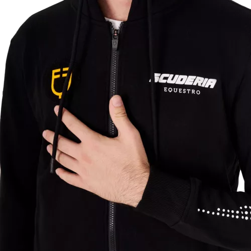 Scuderia Equestro férfi kapucnis pulóver