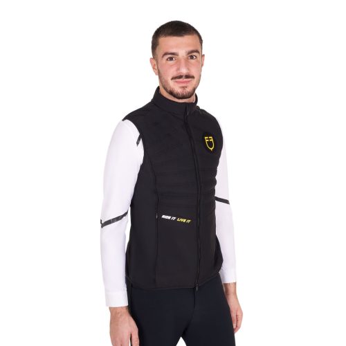 Scuderia Equestro Férfi slim fit mellény technikai anyagból