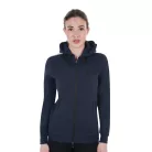 Equestro Női kapucnis pulóver elülső cipzárral