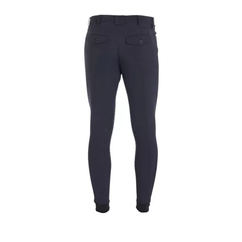 Férfi slim fit tapadó lovaglónadrág logóval