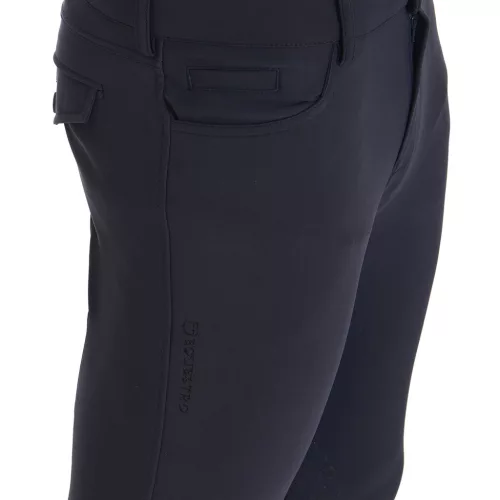 Férfi slim fit grip lovaglónadrág logóval