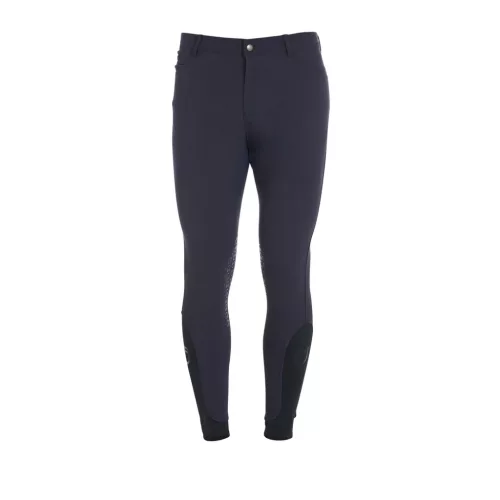 Férfi slim fit grip lovaglónadrág logóval