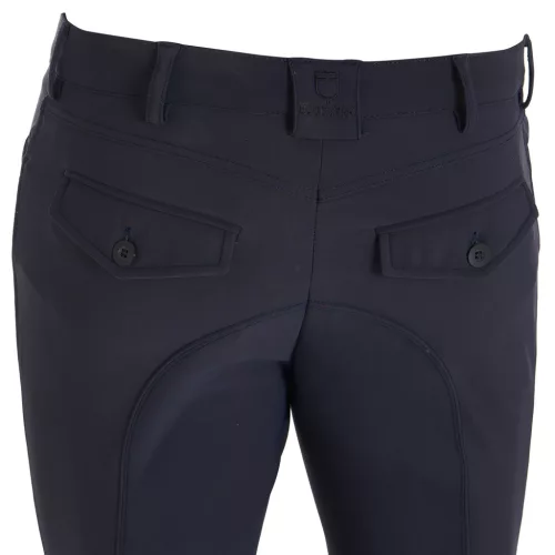 Férfi slim fit grip lovaglónadrág logóval