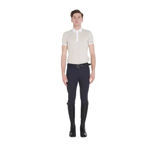 Férfi slim fit teljes tapadású lovaglónadrág