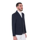 Férfi versenyzakó kontrasztos hímzett logóval