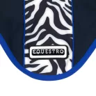 Zebra mintás technikai anyagú legyező