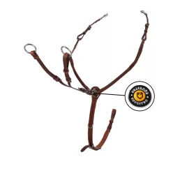 Y villás bőr mellkasi heveder