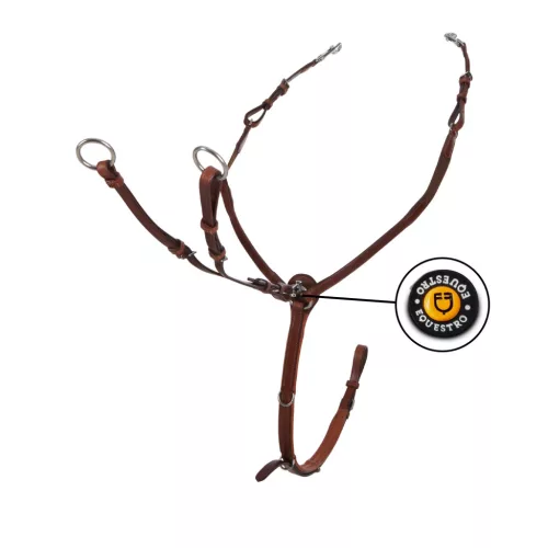 Y villás bőr mellkasi heveder