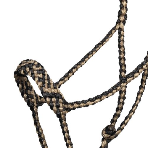 Széles orrú kötelező kantár vezetővel