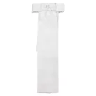 Díszes plastron strasszkő logóval, one size, fehér/fehér