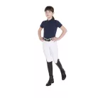 Equestro Gyerekeknek szánt slim fit edzőpóló, magas teljesítmény