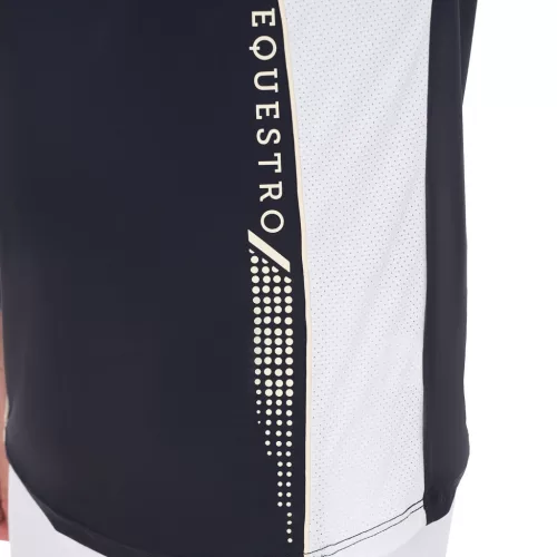 Férfi slim fit póló technikai anyagból, pipával