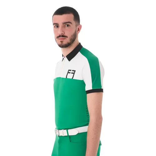 Equestro Férfi slim fit tréning póló elöl logóval