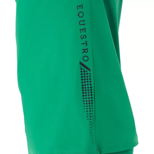 Equestro Férfi slim fit tréning póló elöl logóval