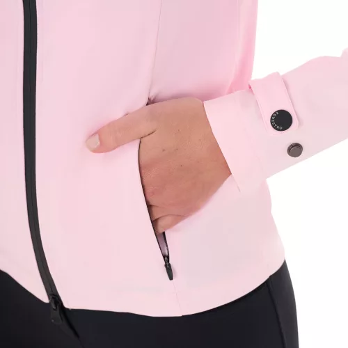 Equestro Női karcsú szabású szélálló softshell dzseki cipzárral