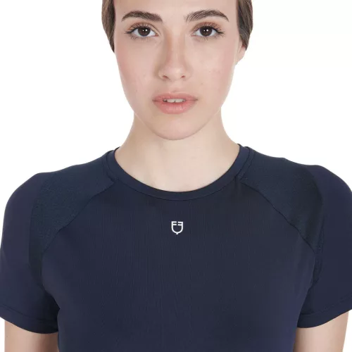 Equestro Női karcsú szabású technikai edzőpóló