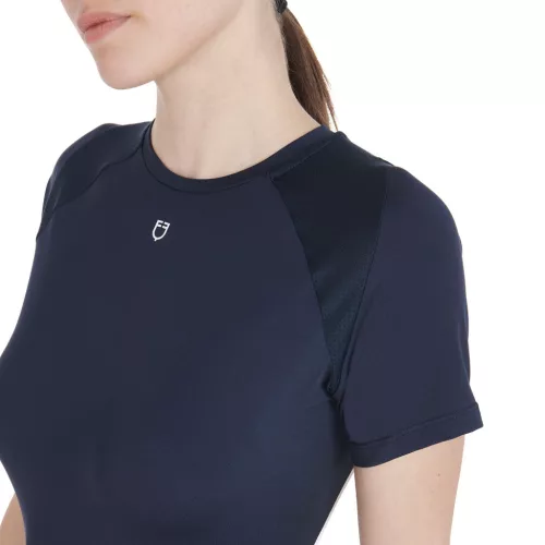 Equestro Női karcsú szabású technikai edzőpóló