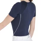 Equestro Női karcsú szabású technikai edzőpóló