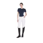 Equestro Női karcsú szabású technikai edzőpóló