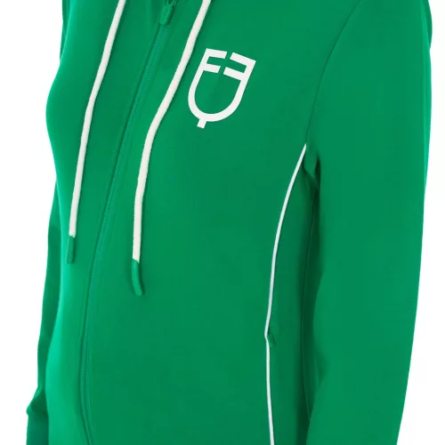 Equestro Női pulóver interlock elülső cipzárral