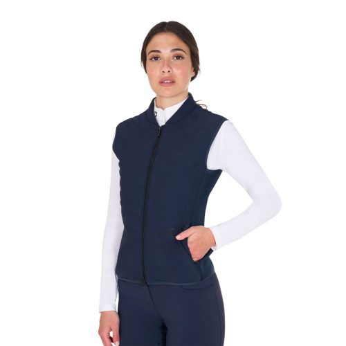 Equestro Női slim fit technikai anyagú mellény