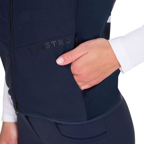 Equestro Női slim fit technikai anyagú mellény