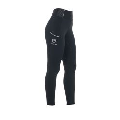 Női, karcsúsított leggings strasszal