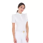 Női slim fit versenypóló fodrokkal