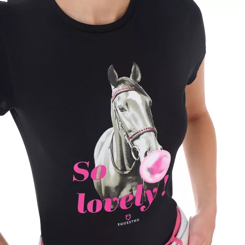 Equestro Női "So Lovely" pamut póló