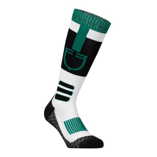 Technikai és légáteresztő anyagú zokni logóval