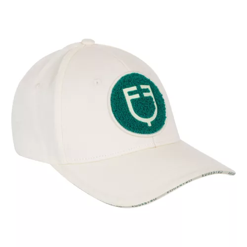 Baseball sapka szivacs logóval, one size, antik fehér/ultramarine zöld
