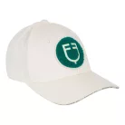 Baseball sapka szivacs logóval, one size, antik fehér/ultramarine zöld