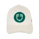 Baseball sapka szivacs logóval, one size, antik fehér/ultramarine zöld