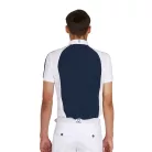 Férfi slim fit versenypóló négy gombbal