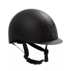   Azael unisex sisak hátsó dombornyomással EN 1384-2023 homologálva, L (58-60 cm), fekete/gunmetal