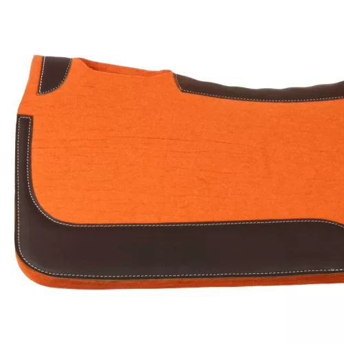 WESTERN filc nyeregpad bőr betétekkel 32'x32'