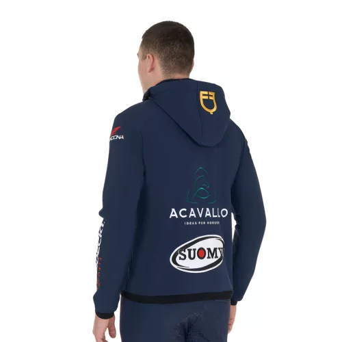 Equestro férfi Multilogo softshell dzseki