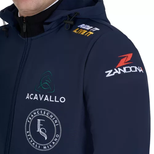 Equestro férfi Multilogo softshell dzseki