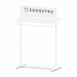 Fehér acél ruhakiállító L1000xW400xH1600 mm