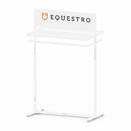 Fehér acél ruhakiállító L1000xW400xH1600 mm