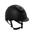 Equestro Narrow Visior Rhinestones Logo kobak - fekete, M