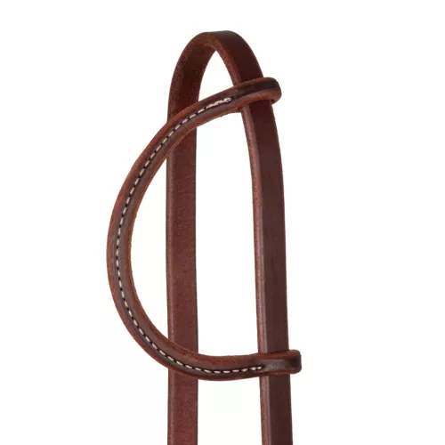 5/8"-os Egyszerű Csatos Slip Ear Fejstall, one size, sötét olívás