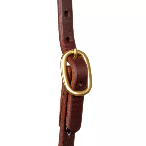 5/8"-os Egyszerű Csatos Slip Ear Fejstall, one size, sötét olívás