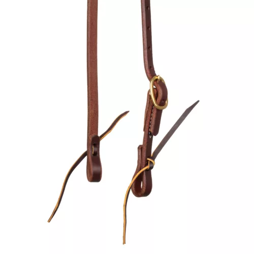 5/8"-os Egyszerű Csatos Slip Ear Fejstall, one size, sötét olívás