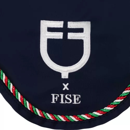 Olasz zászlós fülvédő Equestro X FISE